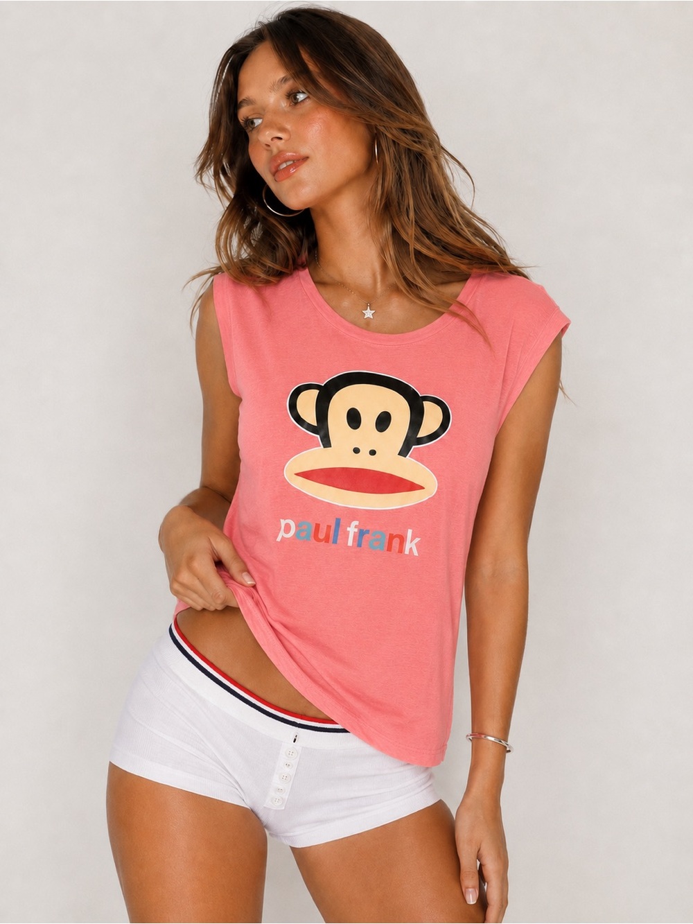 Paul Frank Julius Graphic Tank Top Y2K Americana